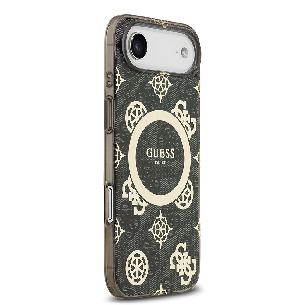 Apple iPhone 17 Air Uyumlu Kılıf Guess Orjinal Lisanslı M-safe Şarj Özellikli IML Peony ve 4G Desenli Klasik Logolu Kapak - 15