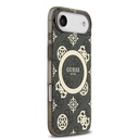 Apple iPhone 17 Air Uyumlu Kılıf Guess Orjinal Lisanslı M-safe Şarj Özellikli IML Peony ve 4G Desenli Klasik Logolu Kapak - 15