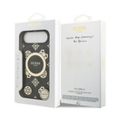 Apple iPhone 17 Air Uyumlu Kılıf Guess Orjinal Lisanslı M-safe Şarj Özellikli IML Peony ve 4G Desenli Klasik Logolu Kapak - 21