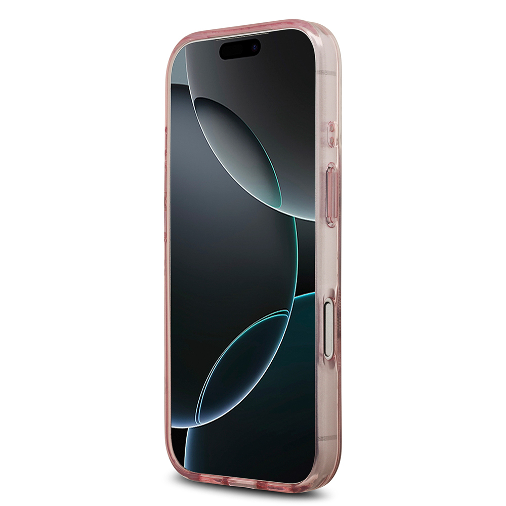 Apple iPhone 17 Pro Uyumlu Kılıf Guess Orjinal Lisanslı M-safe Şarj Özellikli IML Peony ve 4G Desenli Klasik Logolu Kapak - 16