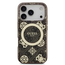 Apple iPhone 17 Pro Max Uyumlu Kılıf Guess Orjinal Lisanslı M-safe Şarj Özellikli IML Peony ve 4G Desenli Klasik Logolu Kapak - 2