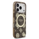 Apple iPhone 17 Pro Max Uyumlu Kılıf Guess Orjinal Lisanslı M-safe Şarj Özellikli IML Peony ve 4G Desenli Klasik Logolu Kapak - 3