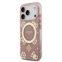 Apple iPhone 17 Pro Max Uyumlu Kılıf Guess Orjinal Lisanslı M-safe Şarj Özellikli IML Peony ve 4G Desenli Klasik Logolu Kapak - 13