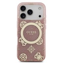 Apple iPhone 17 Pro Max Uyumlu Kılıf Guess Orjinal Lisanslı M-safe Şarj Özellikli IML Peony ve 4G Desenli Klasik Logolu Kapak - 14