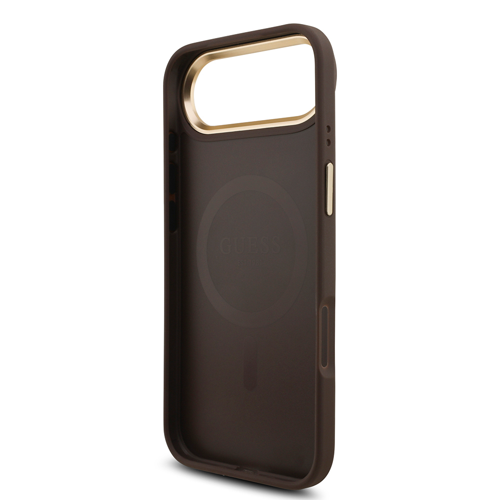 Apple iPhone 17 Air Uyumlu Kılıf Guess Orjinal Lisanslı M-safe Şarj Özellikli Askılı ve 4G Logo Kartlıklı Kapak - 6
