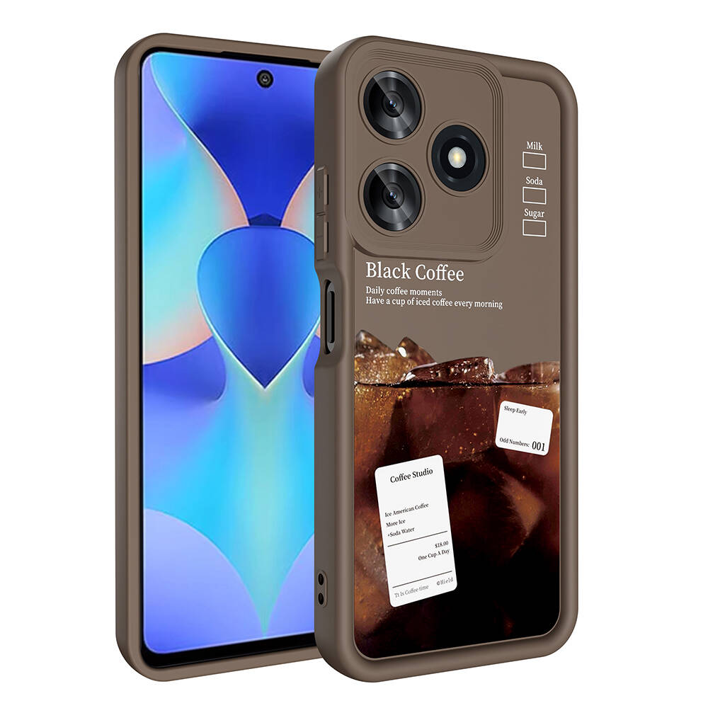 Tecno Spark 10C Uyumlu Kılıf Kamera Korumalı Baskılı Arka Yüzey Zore Klas Kapak - 1