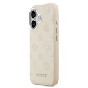 Apple iPhone 17 Uyumlu Kılıf Guess Orjinal Lisanslı M-safe Şarj Özellikli Sıcak Baskılı Klasik Yazı Logolu PU Deri Peony Kapak - 1