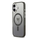 Apple iPhone 17 Uyumlu Kılıf Guess Orjinal Lisanslı M-safe Şarj Özellikli IML Baskılı Üçgen Logolu Metal Kamera Çerçeveli Kapak - 1