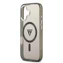 Apple iPhone 17 Uyumlu Kılıf Guess Orjinal Lisanslı M-safe Şarj Özellikli IML Baskılı Üçgen Logolu Metal Kamera Çerçeveli Kapak - 5