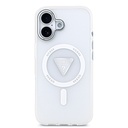 Apple iPhone 17 Uyumlu Kılıf Guess Orjinal Lisanslı M-safe Şarj Özellikli IML Baskılı Üçgen Logolu Metal Kamera Çerçeveli Kapak - 8