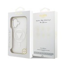 Apple iPhone 17 Uyumlu Kılıf Guess Orjinal Lisanslı M-safe Şarj Özellikli IML Baskılı Üçgen Logolu Metal Kamera Çerçeveli Kapak - 14