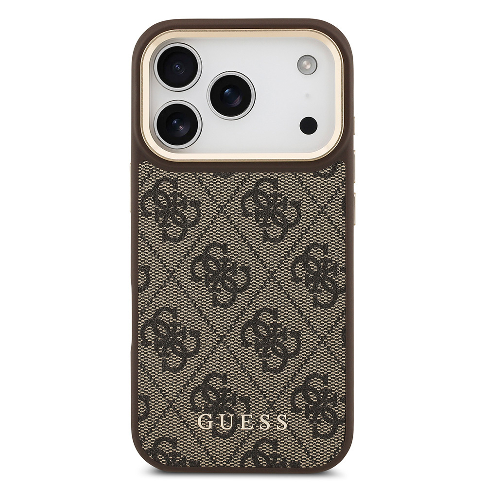 Apple iPhone 17 Pro Uyumlu Kılıf Guess Orjinal Lisanslı M-safe Şarj Özellikli Askılı ve 4G Logo Kartlıklı Kapak - 12