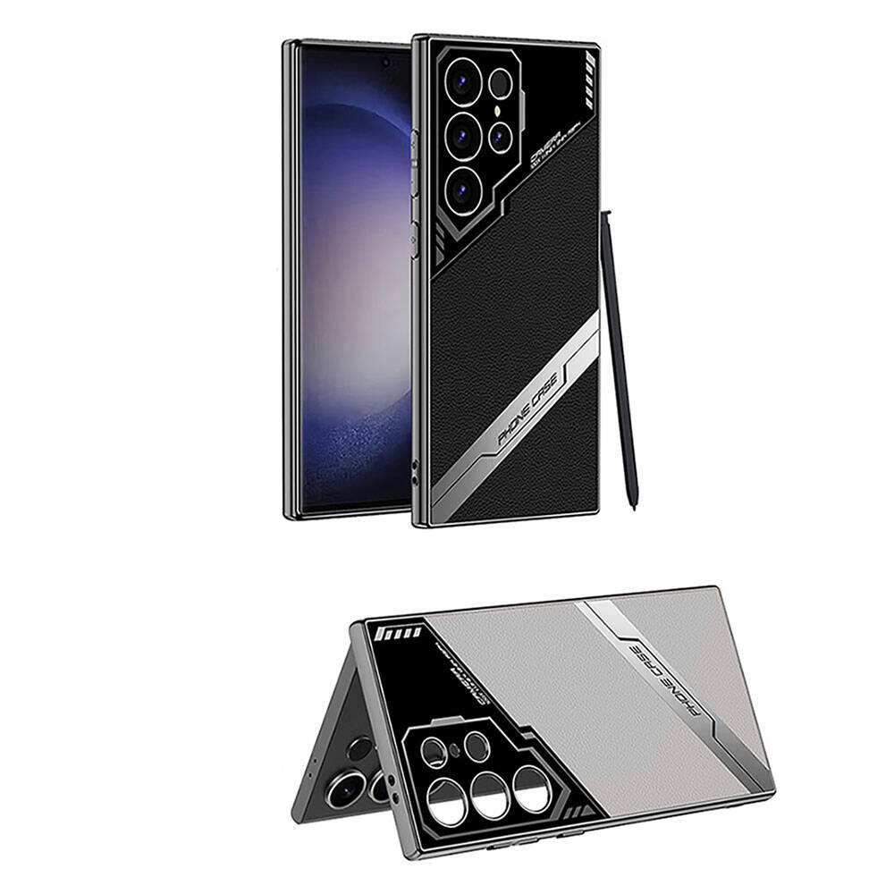 Samsung Galaxy S23 Ultra Uyumlu Kılıf Kamera Korumalı Suni Deri Tasarım Zore Yeni Seri Procase Kapak - 7