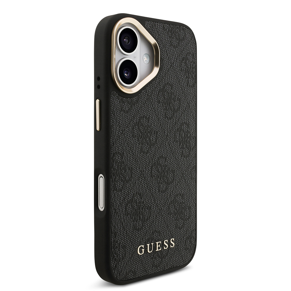 Apple iPhone 17 Uyumlu Kılıf Guess Orjinal Lisanslı M-safe Şarj Özellikli 4G Metal Büyük Logolu Kartlıklı Kapak - 3