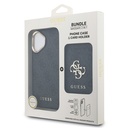 Apple iPhone 17 Uyumlu Kılıf Guess Orjinal Lisanslı M-safe Şarj Özellikli 4G Metal Büyük Logolu Kartlıklı Kapak - 19