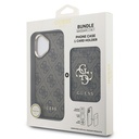 Apple iPhone 17 Uyumlu Kılıf Guess Orjinal Lisanslı M-safe Şarj Özellikli 4G Metal Büyük Logolu Kartlıklı Kapak - 20