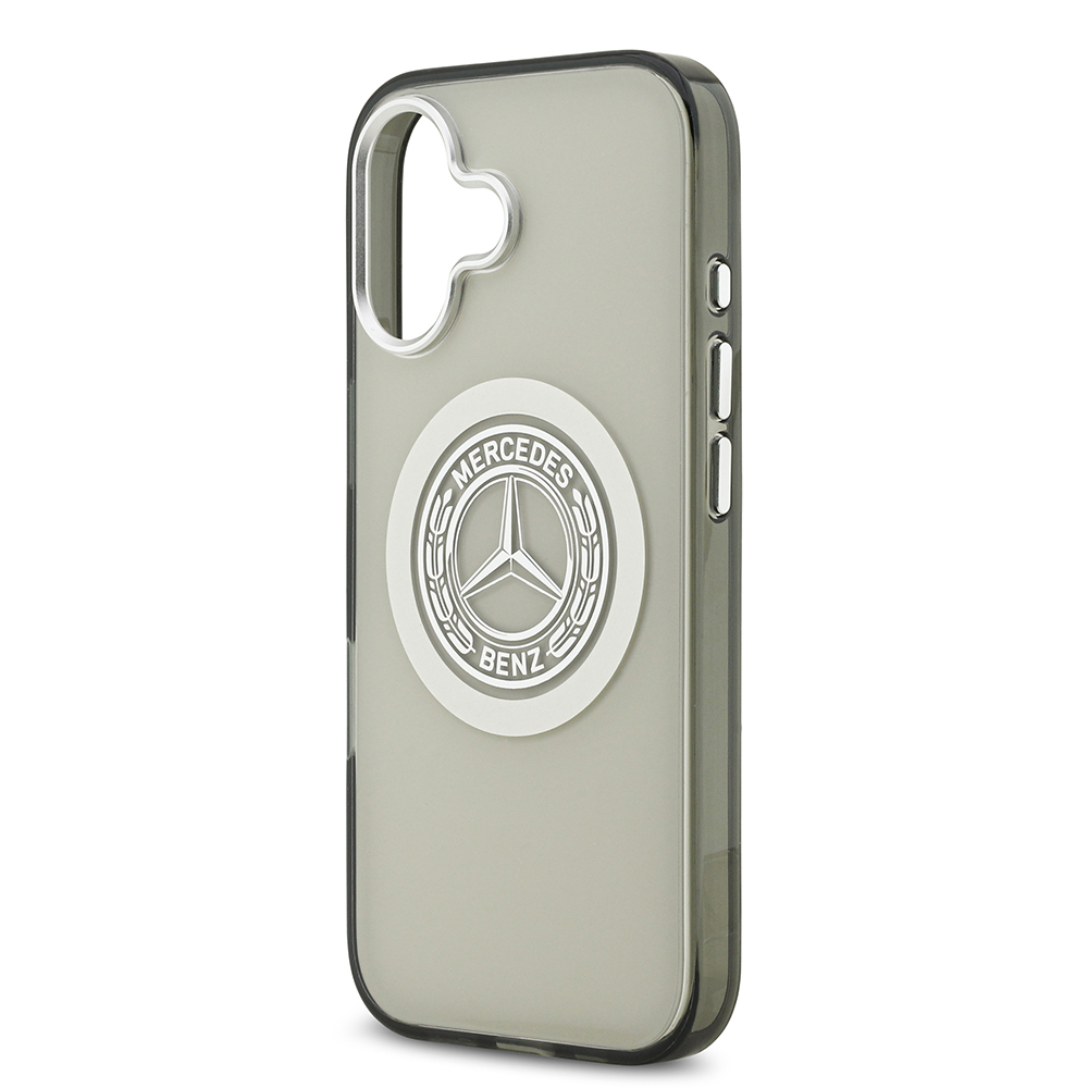 Apple iPhone 17 Uyumlu Kılıf Mercedes Benz Orjinal Lisanslı M-safe Şarj Özellikli Çift Katmanlı PC Nostaljik Yıldız Dizayn Kapak - 5