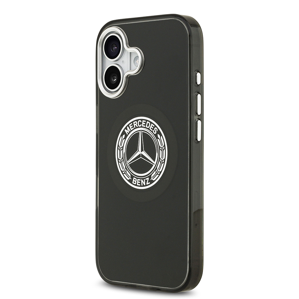 Apple iPhone 17 Uyumlu Kılıf Mercedes Benz Orjinal Lisanslı M-safe Şarj Özellikli Çift Katmanlı PC Nostaljik Yıldız Dizayn Kapak - 7