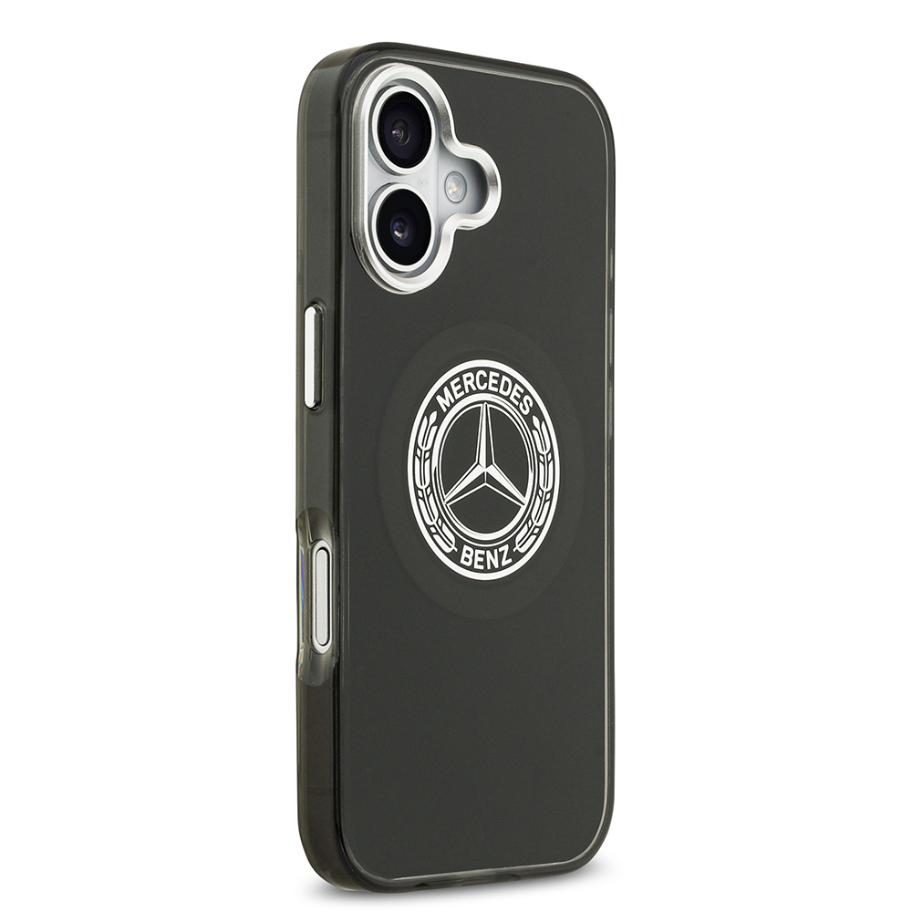 Apple iPhone 17 Uyumlu Kılıf Mercedes Benz Orjinal Lisanslı M-safe Şarj Özellikli Çift Katmanlı PC Nostaljik Yıldız Dizayn Kapak - 9