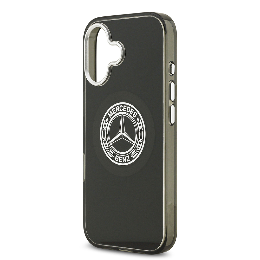 Apple iPhone 17 Uyumlu Kılıf Mercedes Benz Orjinal Lisanslı M-safe Şarj Özellikli Çift Katmanlı PC Nostaljik Yıldız Dizayn Kapak - 11