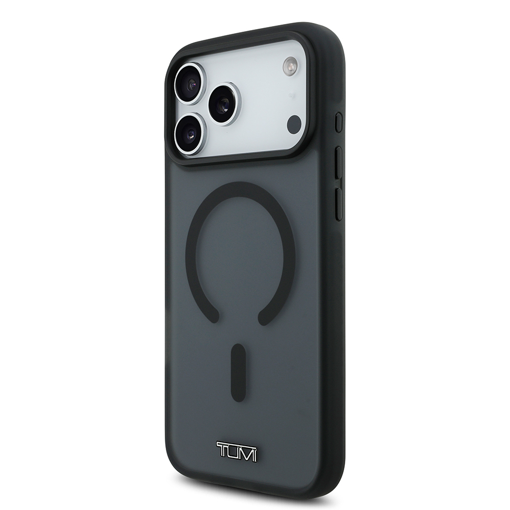 Apple iPhone 17 Pro Max Uyumlu Kılıf TUMI Orjinal Lisanslı M-safe Şarj Özellikli Buzlu Transparan Kapak - 1