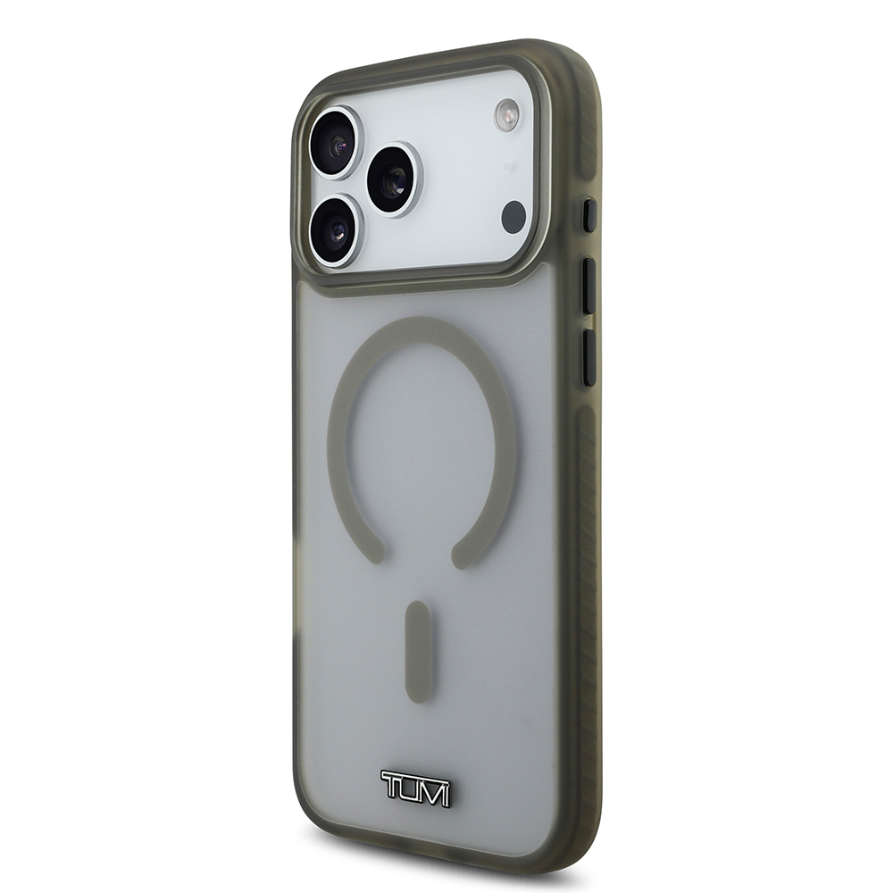 Apple iPhone 17 Pro Max Uyumlu Kılıf TUMI Orjinal Lisanslı M-safe Şarj Özellikli Buzlu Transparan Kapak - 7