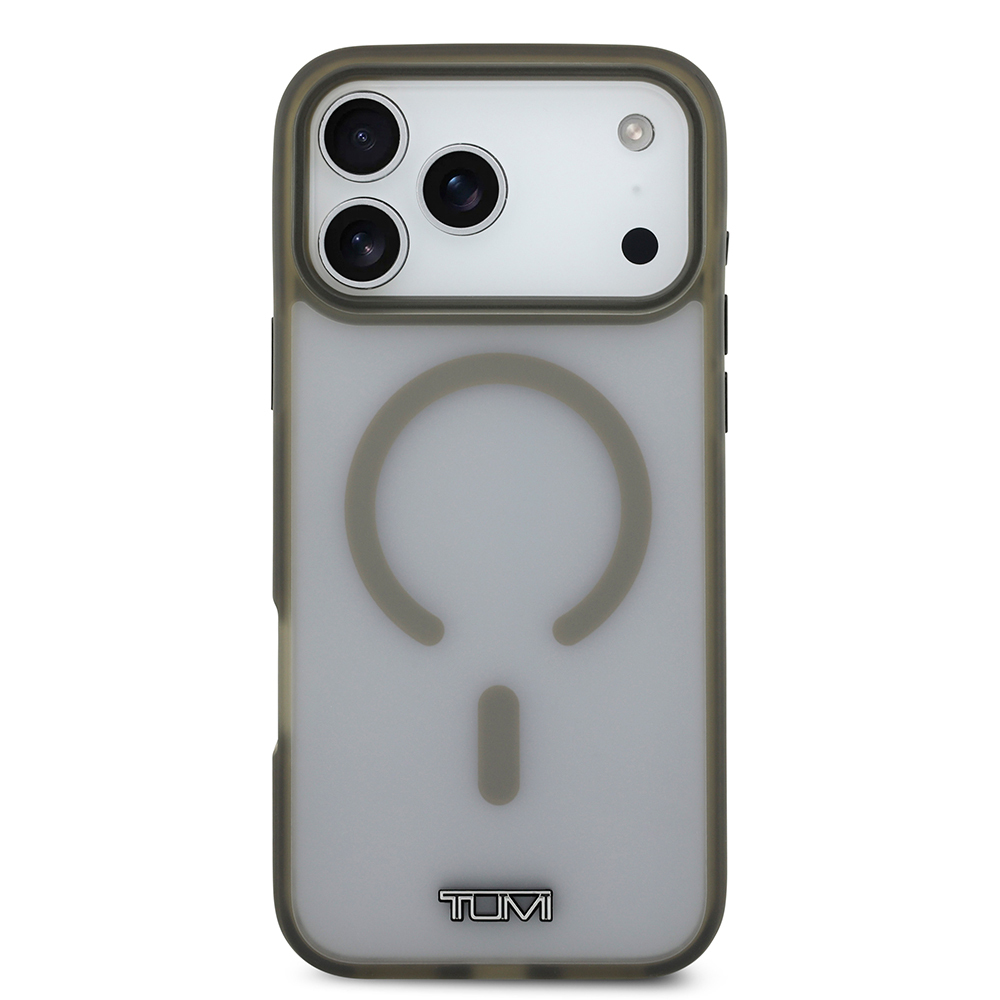 Apple iPhone 17 Pro Max Uyumlu Kılıf TUMI Orjinal Lisanslı M-safe Şarj Özellikli Buzlu Transparan Kapak - 8