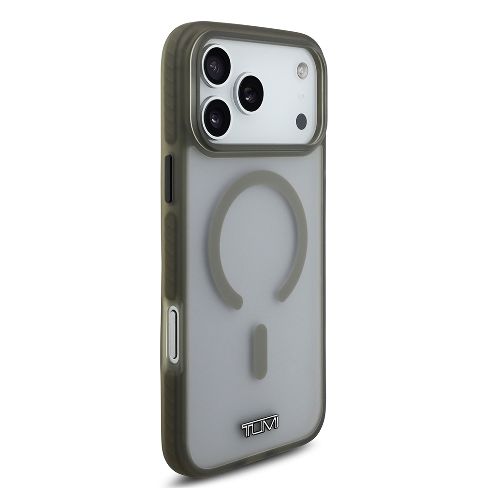 Apple iPhone 17 Pro Max Uyumlu Kılıf TUMI Orjinal Lisanslı M-safe Şarj Özellikli Buzlu Transparan Kapak - 9