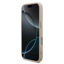 Apple iPhone 17 Pro Uyumlu Kılıf Guess Orjinal Lisanslı M-safe Şarj Özellikli Gold Metal Kamera Çerçeveli Taşlı Üçgen Logo 4G Desenli Kapak - 18