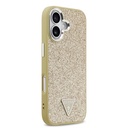Apple iPhone 17 Uyumlu Kılıf Guess Orjinal Lisanslı M-safe Şarj Özellikli Metal Kamera Çerçeveli Üçgen Logolu Glitter Kapak - 3