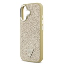 Apple iPhone 17 Uyumlu Kılıf Guess Orjinal Lisanslı M-safe Şarj Özellikli Metal Kamera Çerçeveli Üçgen Logolu Glitter Kapak - 5