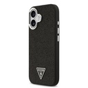Apple iPhone 17 Uyumlu Kılıf Guess Orjinal Lisanslı M-safe Şarj Özellikli Metal Kamera Çerçeveli Üçgen Logolu Glitter Kapak - 7