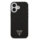 Apple iPhone 17 Uyumlu Kılıf Guess Orjinal Lisanslı M-safe Şarj Özellikli Metal Kamera Çerçeveli Üçgen Logolu Glitter Kapak - 8