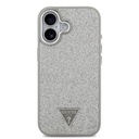 Apple iPhone 17 Uyumlu Kılıf Guess Orjinal Lisanslı M-safe Şarj Özellikli Metal Kamera Çerçeveli Üçgen Logolu Glitter Kapak - 20