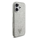 Apple iPhone 17 Uyumlu Kılıf Guess Orjinal Lisanslı M-safe Şarj Özellikli Metal Kamera Çerçeveli Üçgen Logolu Glitter Kapak - 21