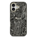 Apple iPhone 17 Uyumlu Kılıf Guess Orjinal Lisanslı M-safe Şarj Özellikli Yazı Logolu Python Desenli Kapak - 2