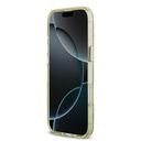 Apple iPhone 17 Air Uyumlu Kılıf Guess Orjinal Lisanslı M-safe Şarj Özellikli Simli Çiçek Desenli Metal Kamera Çerçeveli Üçgen Logolu Kapak - 16