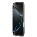 Apple iPhone 17 Air Uyumlu Kılıf Guess Orjinal Lisanslı M-safe Şarj Özellikli Simli Çiçek Desenli Metal Kamera Çerçeveli Üçgen Logolu Kapak - 22