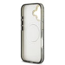 Apple iPhone 17 Uyumlu Kılıf Guess Orjinal Lisanslı M-safe Şarj Özellikli Simli Çiçek Desenli Metal Kamera Çerçeveli Üçgen Logolu Kapak - 6