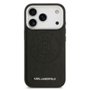 Apple iPhone 17 Pro Uyumlu Kılıf Karl Lagerfeld Orjinal Lisanslı M-safe Şarj Özellikli Delikli Tasarım Metal Logolu PU Deri Kapak - 2