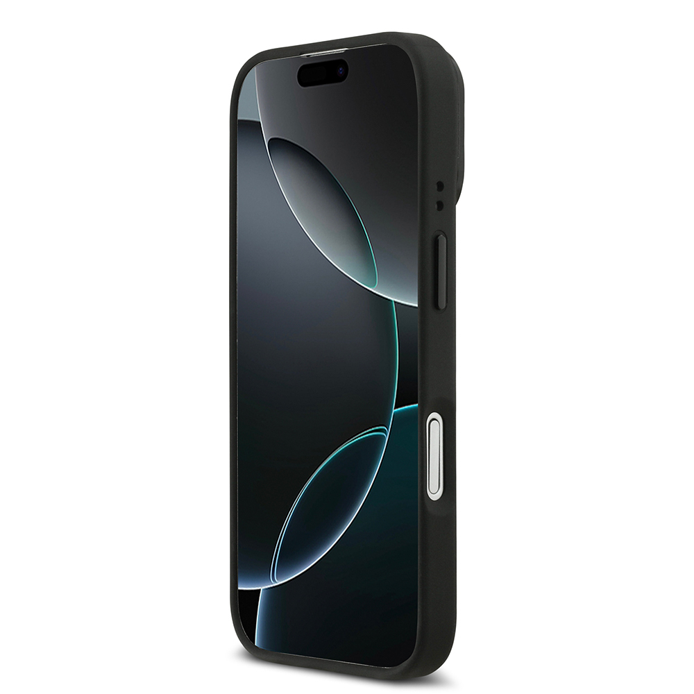 Apple iPhone 17 Uyumlu Kılıf Lacoste Orjinal Lisanslı M-safe Şarj Özellikli Standlı PU Deri Karışık Monogram Desenli Kapak - 4