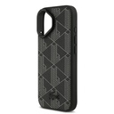 Apple iPhone 17 Uyumlu Kılıf Lacoste Orjinal Lisanslı M-safe Şarj Özellikli Standlı PU Deri Karışık Monogram Desenli Kapak - 5