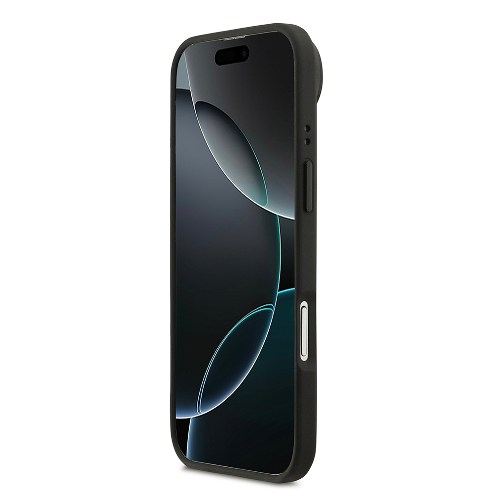 Apple iPhone 17 Air Uyumlu Kılıf Lacoste Orjinal Lisanslı M-safe Şarj Özellikli Standlı PU Deri Karışık Monogram Desenli Kapak - 4