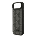 Apple iPhone 17 Air Uyumlu Kılıf Lacoste Orjinal Lisanslı M-safe Şarj Özellikli Standlı PU Deri Karışık Monogram Desenli Kapak - 5