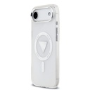 Apple iPhone 17 Air Uyumlu Kılıf Guess Orjinal Lisanslı M-safe Şarj Özellikli IML Baskılı Üçgen Logolu Metal Kamera Çerçeveli Kapak - 3