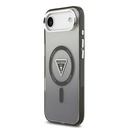 Apple iPhone 17 Air Uyumlu Kılıf Guess Orjinal Lisanslı M-safe Şarj Özellikli IML Baskılı Üçgen Logolu Metal Kamera Çerçeveli Kapak - 7
