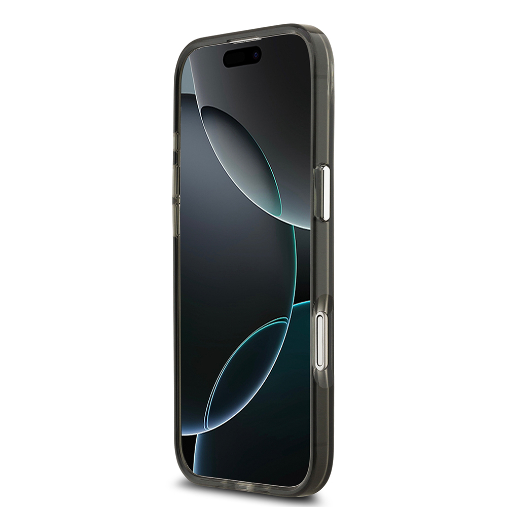 Apple iPhone 17 Air Uyumlu Kılıf Guess Orjinal Lisanslı M-safe Şarj Özellikli IML Baskılı Üçgen Logolu Metal Kamera Çerçeveli Kapak - 10
