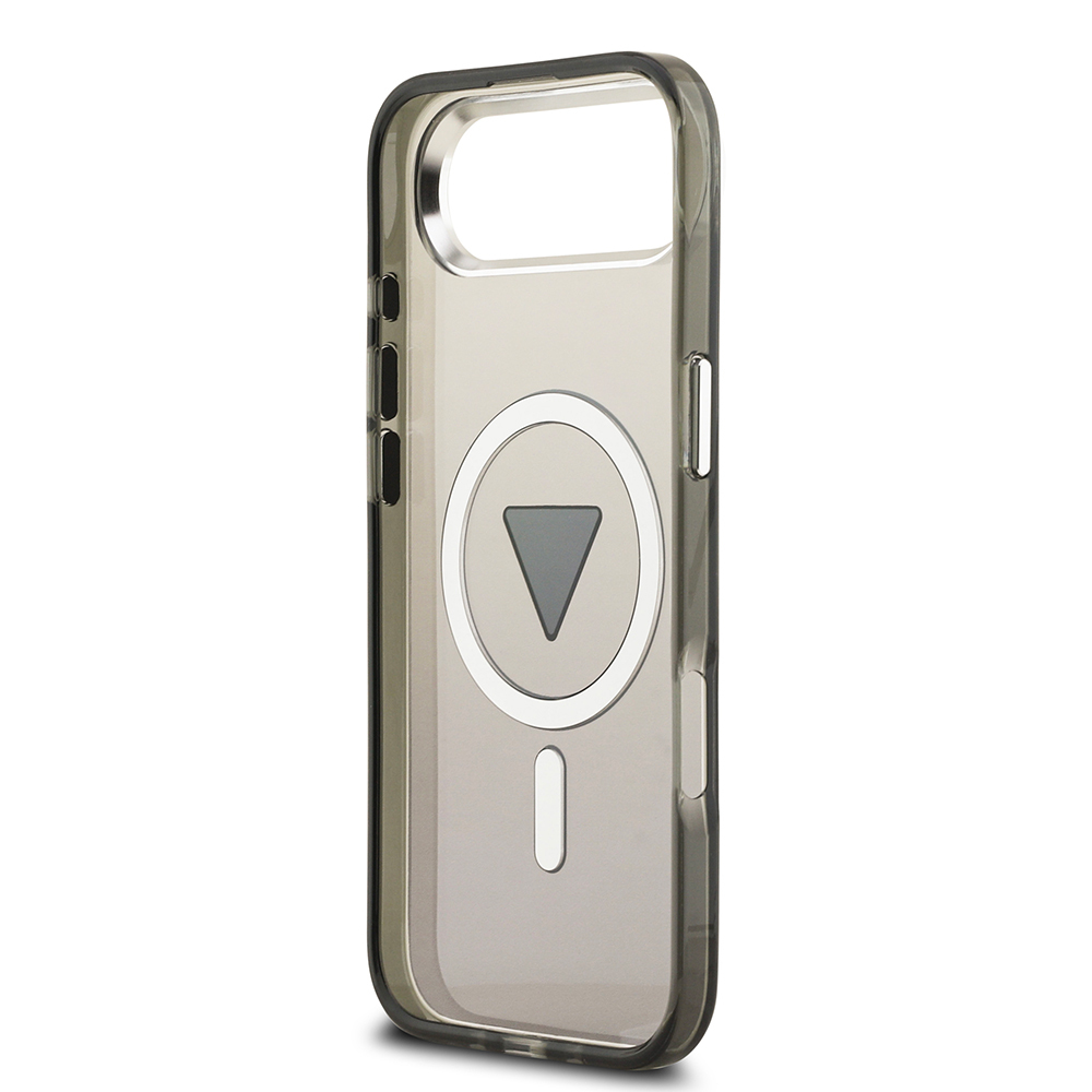 Apple iPhone 17 Air Uyumlu Kılıf Guess Orjinal Lisanslı M-safe Şarj Özellikli IML Baskılı Üçgen Logolu Metal Kamera Çerçeveli Kapak - 12