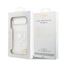 Apple iPhone 17 Air Uyumlu Kılıf Guess Orjinal Lisanslı M-safe Şarj Özellikli IML Baskılı Üçgen Logolu Metal Kamera Çerçeveli Kapak - 13