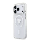 Apple iPhone 17 Pro Uyumlu Kılıf Guess Orjinal Lisanslı M-safe Şarj Özellikli IML Baskılı Üçgen Logolu Metal Kamera Çerçeveli Kapak - 7
